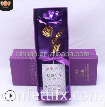 2021 Amazon Hot Sale 24K Gold Bated Rose Eternal Roses Beautiful 24k Gold Gold Gold Reservous Rose Flower